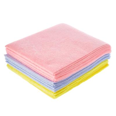 China Sustainable Colorful Needle Punched Nonwoven Household Kitchen Cleaning Cloth for sale