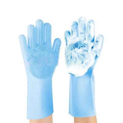 China House Kitchen 100% Food Grade Silicone Waterproof Washing Dish Cleaning Gloves for sale