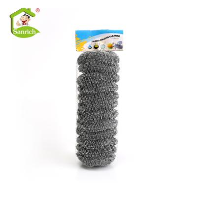 China Sustainable Household Daily Kitchen Cleaning Galvanized Mesh Scourer for sale