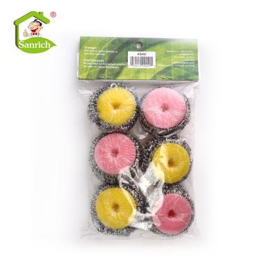 China Sustainable Kitchen Metal Wire Cleaning Scourer for sale