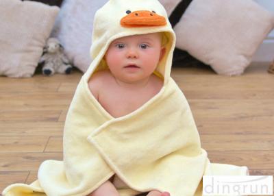 China Cute Duck Bath Towel , Kids Baby Bath Towel With Hood Various Colors for sale