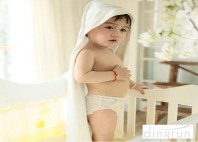 China Hypoallergenic Plush Customized Baby Hooded Towels Naturally Organic 90 * 90cm for sale