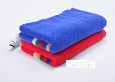 China Blue Plush Cooling Athletic Custom Gym Towels For Yoga Fitness , 35*115cm for sale