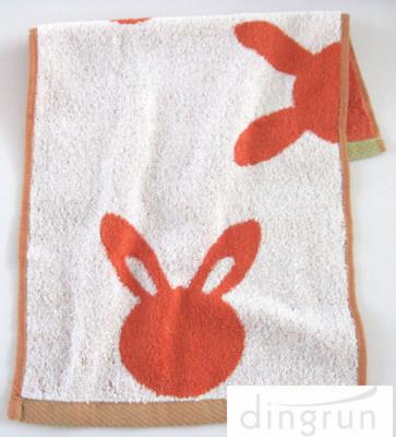 China Cartoon Cute Children'S Hand Towels Easy Cleaning Cotton / Microfiber Material for sale