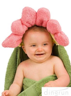 China Premium Organic Cotton Baby Hooded Towels Soft Touch Eco-Friendly for sale