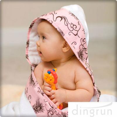 China Animal Pattern Personalized Hooded Baby Towels , Toddler Hooded Towels AZO Free for sale