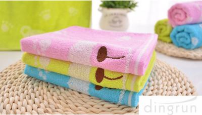 China Premium Soft 100% Cotton Face Wash Towel / Hand And Face Towels for sale