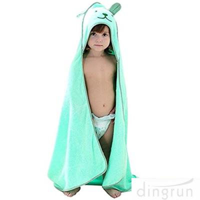 China Soft Baby Hooded Towel Bear Ear , Personalized Hooded Bath Towels For Kids  for sale