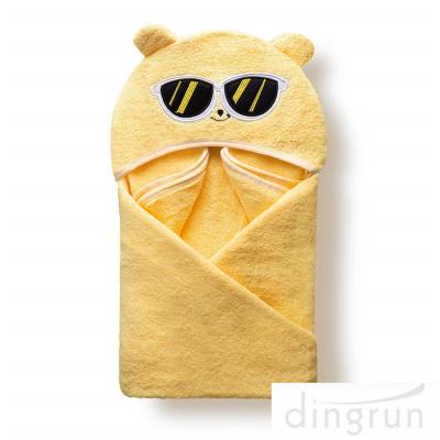 China Customized Soft And Absorbent Cotton Baby Hooded Towels For Children Eco Friendly for sale