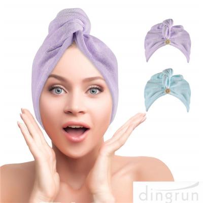 China Hair Towel Wrap Super Absorbent Hair Turbans for Women Quick Dry Hair Microfiber Towels for sale