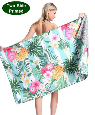 China Quick Dry Super Absorbent Sand Free Microfiber Pool Beach Towel Blanket for sale