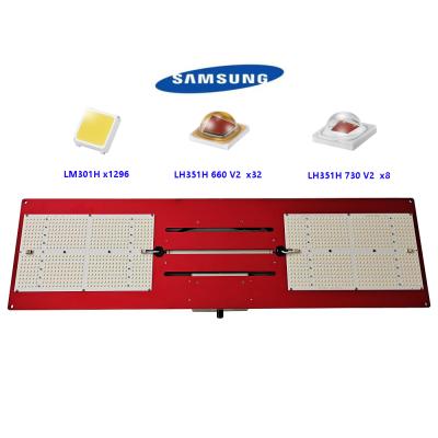 China Seed starting 130W 170W 260W 350W 650W grow light with Samsung LM301H LM301B LH351H LM351H and red heatsink for sale