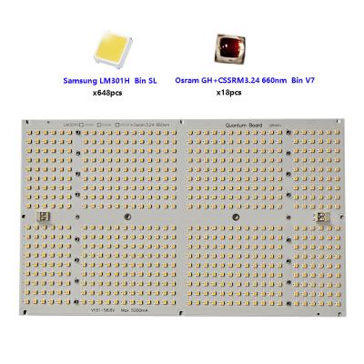 China 2021 Aluminum High Efficiency Led Grow Light Panel QB648 Samsung LM301H Oslon3.24 660nm for sale