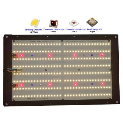 China Seed Starting EX-LED LM301H Full Cycle Full Spectrum Sunlike Plus Extra RED UV IR 130W Led Grow Light With Dimming for sale