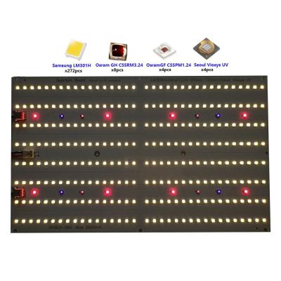 China Seed Starting LM301H OSR 660nm 730nm Seoul Viosys PCB QB288 UV Board For Full Cycle LED Grow Light for sale