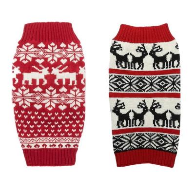 China Sustainable Pet Sweater Dog Clothes Knit Pet Sweater Christmas Dog Sweater Vacation for sale