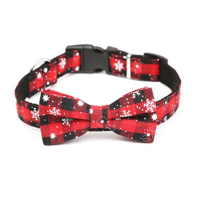 China 2019 New Christmas Red and Green Pet Products Dog Collar DETACHED Pet Collars for sale