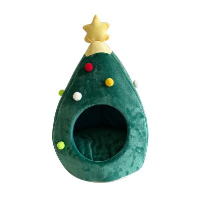 China Warm Pet Cat House Pet Bed Christmas Supplies Dog Viable Winter Tree for sale