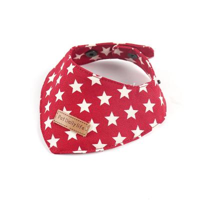 China Trendy Stocked Star Scarf For Cats And Dogs Pet Bandana Accessories for sale