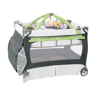 China Modern Travel Crib Multi Functional Baby Playard Bed Portable Playpen Cribs for sale