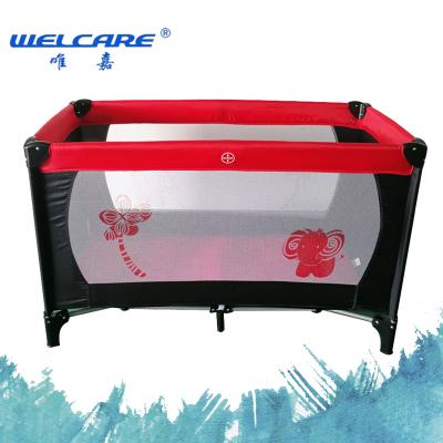 China 2020 Modern New Red Baby's Travel Cradle Baby Playpen Hutch for sale