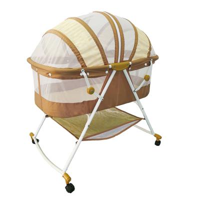 China Collapsible Portable Crib Folding Baby Crib Infant Crib for sale