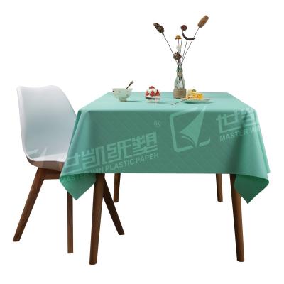 China Disposable Biodegradable Round Plastic Tablecloth Tablecloth Wedding Reception Restaurant Banquet Party for sale