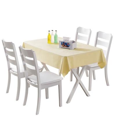 China Wholesale Waterproof Modern Beige Disposable Plastic Rectangular Table Cover for sale