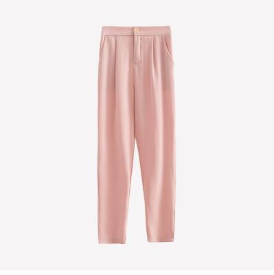 China Anti-wrinkle autumn and winter high waist nine-point suit pants straight loose casual harem pants women's pants for sale