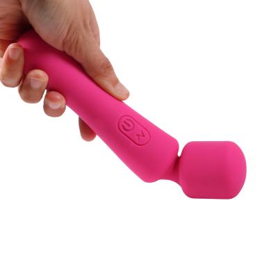 China safe and hygienic dual head strong vibration food grade silicone low noise multi frequency vibration female masturbator for sale