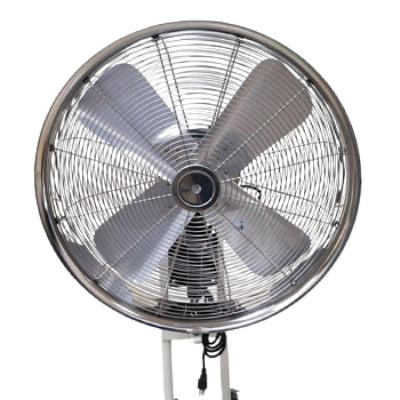 China Top Selling Oscillating Industrial Hotel Stainless Steel Wall Mount Mist Fan for sale