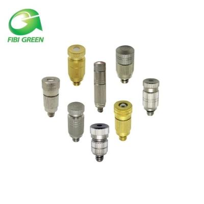 China High Pressure Brass Fog Mist Greenhouse Hotels Cooling Nozzle for sale