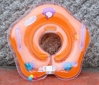 China Portable Baby Swimming Neck Ring Thicken Newborn Baby Double Inflatable Balloon Neck Swim Ring for sale