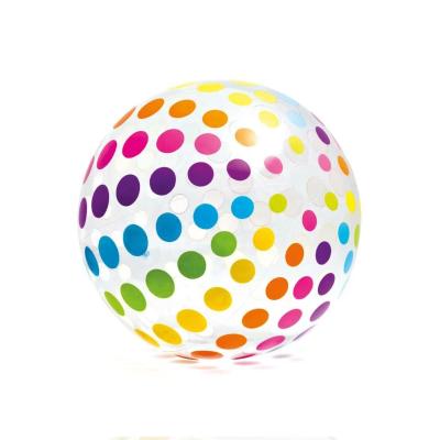 China INTEX Portable Swimming Pool Candy Glitter Summer Water Toy Inflatable Colorful PVC Beach Ball for sale