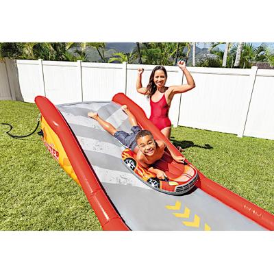 China Intex 57167 Outdoor Waterslide Portable Inflatable Garden Coss-Border Water Splashing Toy Single Lane High Speed ​​Water Jet Mat for sale