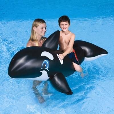 China Original Intex Portable Pool Floats 58561 WHALE RIDE-ON Poolside Inflatable Landing Island Float for sale