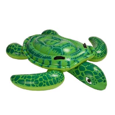 China Portable Intex 57524 2 Handle Water Cartoon Turtle Ride Inflatable Animal Children's Toy for sale