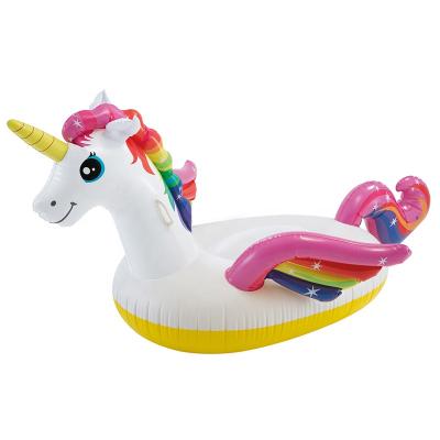 China INTEX Portable Hot Selling Inflatable Unicorn 57561 Ride-On Beach Toy PVC Pool Floats Good Quality for sale