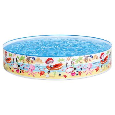 China Portable Intex 56451 5FT X 10IN Snapset Kids Plastic Pool with Prints of Under Palm Trees for sale