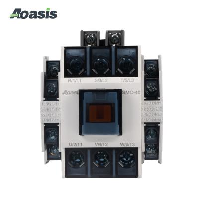 China AOASIS SMC-40 220V Silver Coil Magnetic Contactor 40a AC 3 Phase gb14048.4 Electrical Magnetic Contactor for sale