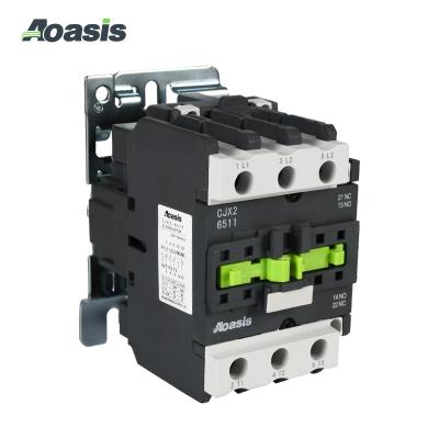 China Silver Contactor AOASIS CJX2-40/50/65 24v Ac Magnetic Contactor Electrical Contactor Prices for sale