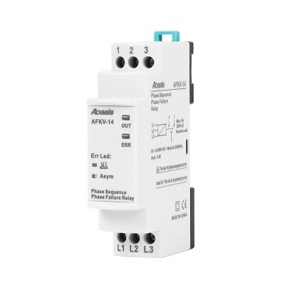 China AOASIS AFKV14 380V Phase Sequence Voltage Sealed Monitoring Relay and Failure Protection Relay for sale