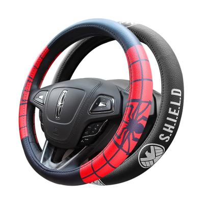 China Free Sample Wonder Feel Steering Wheel Cover Comfortable Microfiber High Quality Leather Goods Printing Steering Wheel Cover for sale