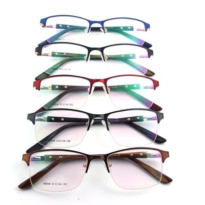 China Fashion and classic styles 2021 new double color pattern metal with colorful and spring hinge for lady W034 for sale