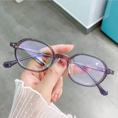 China Supply Prescription Glasses Buy 1 Get 1 Oval Cheap Glass Frames 203 0~200 Prescription Oval Glass Frames 203 Online Customization Astigmatism 0~200 Optical Glasses for sale