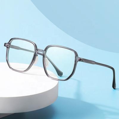 China 10 Years OEM Experience Newest Eyewear 215 Acetate CP Injection Glasses Frames Anti Myopia Geometric Glass Frame TR90 Blue Light Optical Glasses for sale