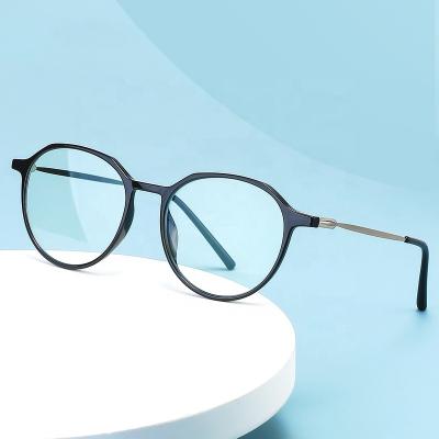 China 10 Years OEM Experience Eyewear 903 Anti Myopia Glasses Anti Ray Optical Glasses Ins Fashion Hot Sales Women Glasses Frames TR90 Blue Oval Frame Men for sale