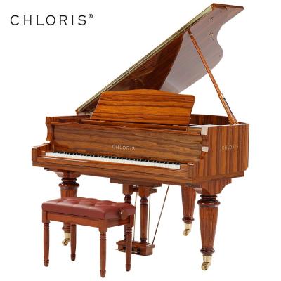 China Grand Piano 88 Key Mechanical Wooden Tuning Machines With Carved Cylindrical Leg for sale