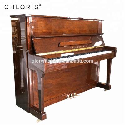 China Mechanical Type Upright Piano Ribbon Plated Beautiful Body Shape Upright Piano HU-118 for sale