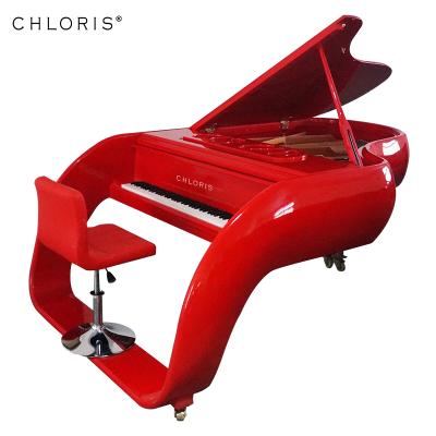 China Car Styling Mechanical Red Polish Grand Piano , Pegasus Piano HG-C2 for sale